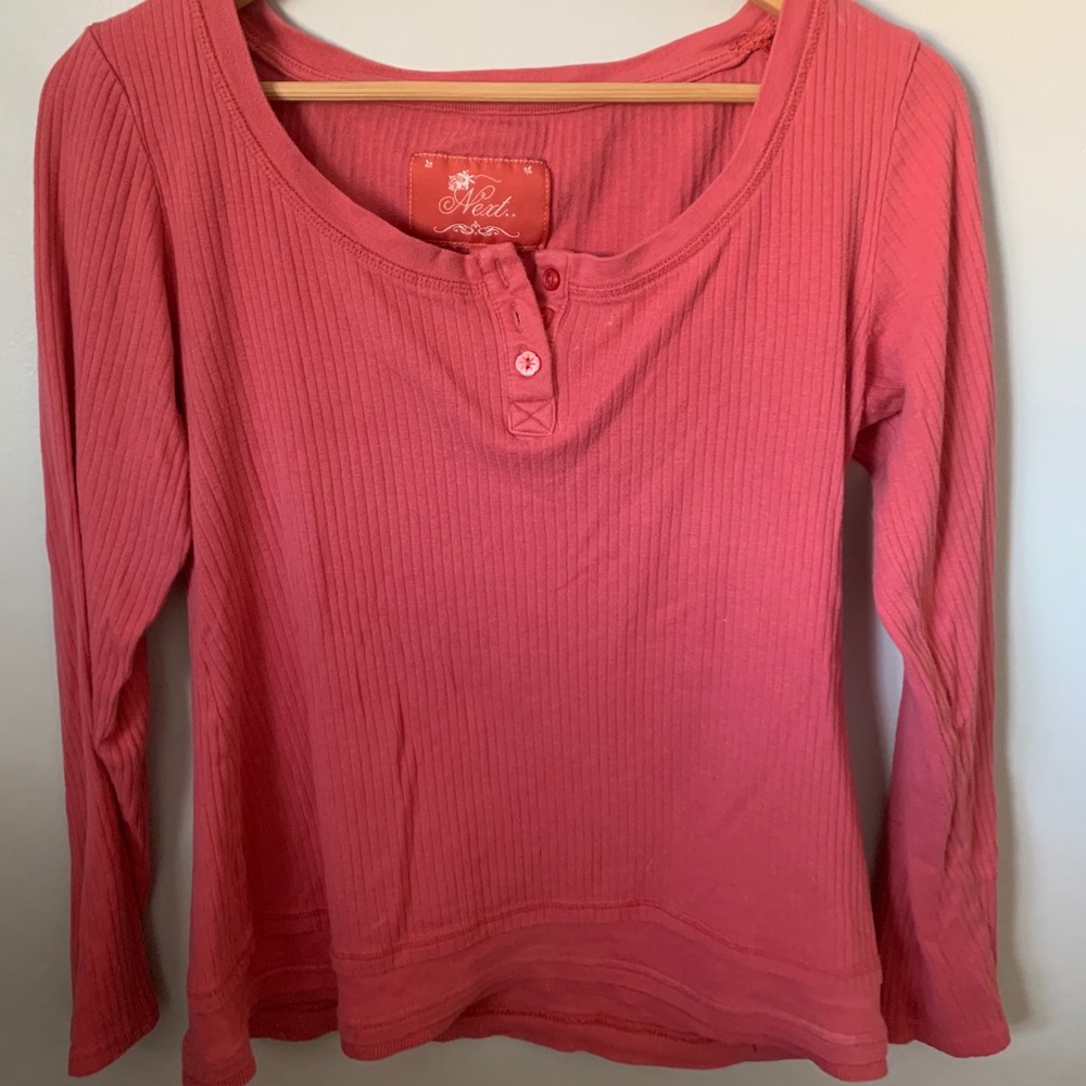 Pink long sleeve shirt